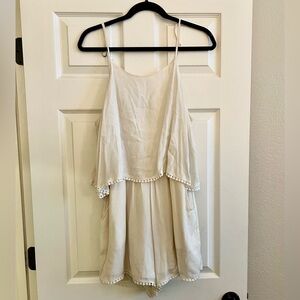 FINAL PRICE - Size large pom pom romper🌈